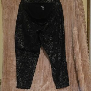 torrid Black Shimmer Ponte Leggings